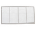 Imperial Sidewall Grille/Vent Cover, 24" x 12", White