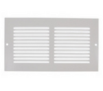 Imperial Sidewall Grille/Vent Cover, 8" x 4", White