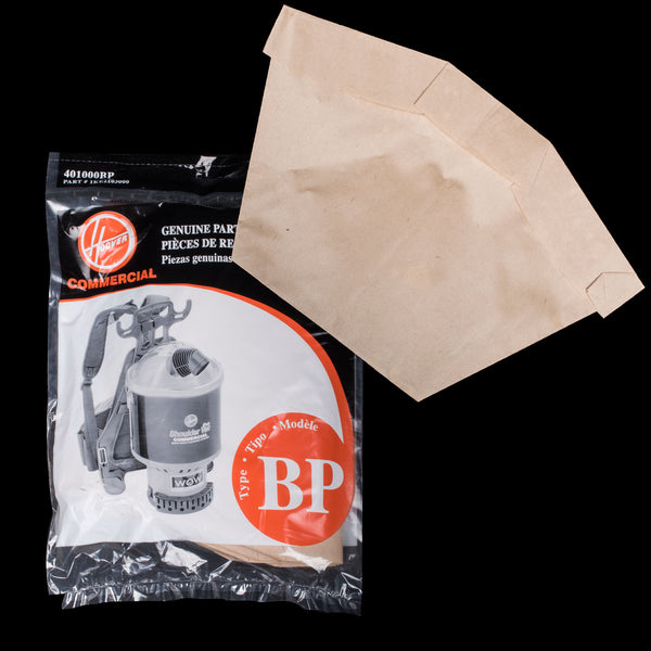 XH401000BP Hoover Commercial OEM Paper Bag Type BP for Shoulder Vac Pro Backpack Models C2401 C2401010 **Pack of 7** - PureFilters