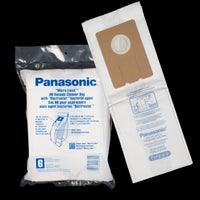 XPN1010 Panasonic OEM U6 Paper Bag 6 Pack With Bactrastat And Closure Tab - Fits Platinum 500 Series MCUG471 MCUG383 MCV5210 MCV5504 MCUG509 MCUG583 MCUG504 MCUG502 MCUG581 MCUG223 MCV5006 - PureFilters