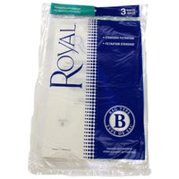 XR3067247001 Royal OEM Paper Bag Pack of 3 Type B with Standard Filtration for Metal Commercial Upright Vacuum Models RY8100 RY8200 RY8300 RY8400 RY8500 1028Z 1030Z M1030Z 1058Z CR5128Z CR5130Z CR5158Z - PureFilters