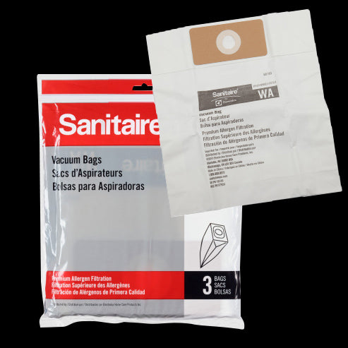 XSA68103 Sanitaire OEM Paper Bag Pack of 3 Style WA for SPAN Wide Track Vacuum Model SC6093A - PureFilters